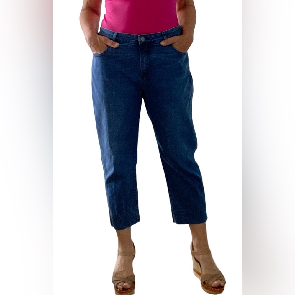 Simons Contemporaine boyfriend jeans, loose fit cropped Size 12